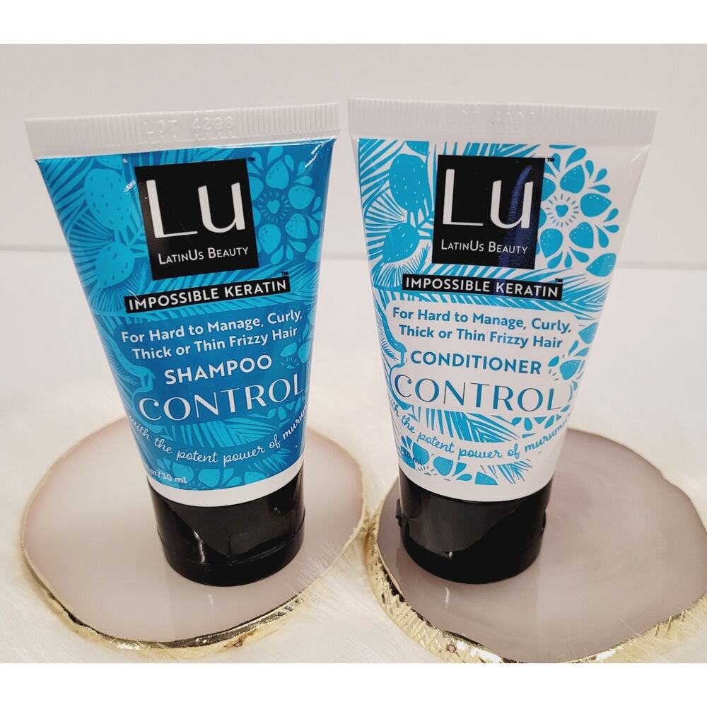 LatinUs LU Beauty Travel Size Control Bundle: Shampoo and Conditioner NEW